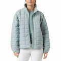 Bass Outdoor Womens Oversized Spring Puffer Jacket - SILVER BLUE GREEN