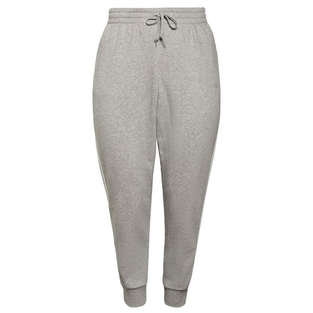 adidas Womens Essentials Slim Tapered Cuffed Pant Medium Grey Heather/White 1X