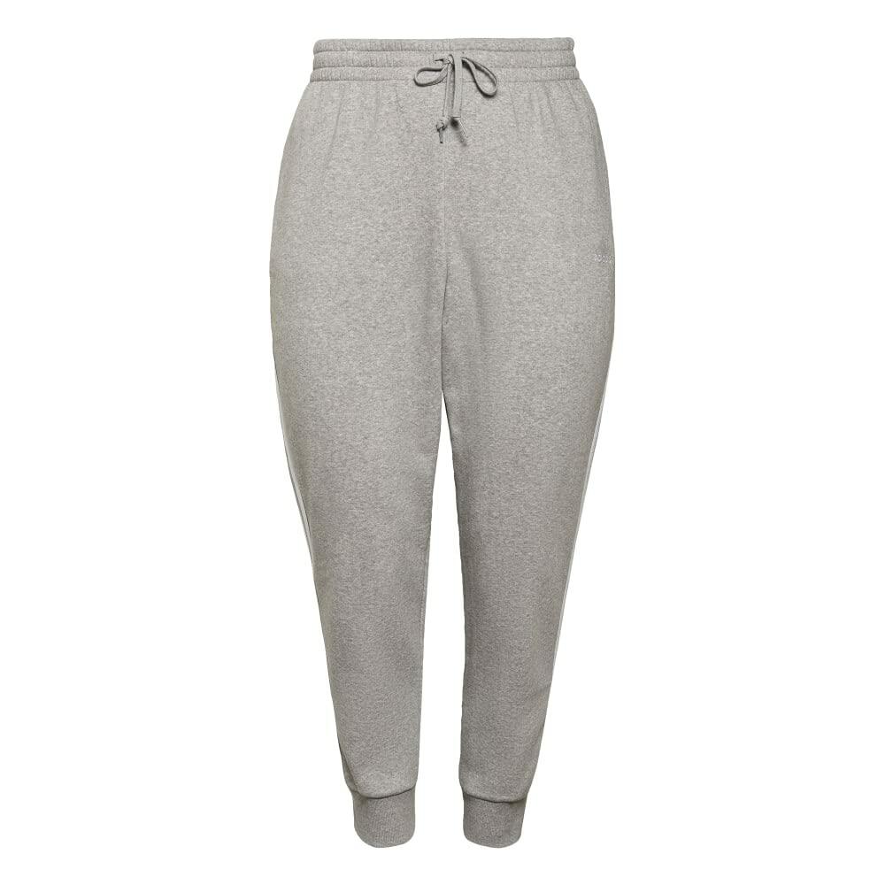 adidas Womens Essentials Slim Tapered Cuffed Pant Medium Grey Heather/White 1X