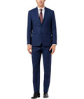 Vince Camuto Men's Modern Slim Chambray Suit, Navy Denim Twill, 46 Regular / 39W x UnfinishedL