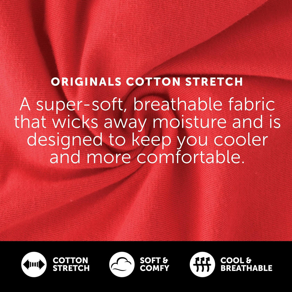 SIX PACK Hanes Originals Stretch Cotton Briefs Pack, Moisture-Wicking Underwear for Men
