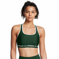 Under Armour Womens Crossback Mid Impact Sports Bra, (301) Forest Green/White/White, X-Large