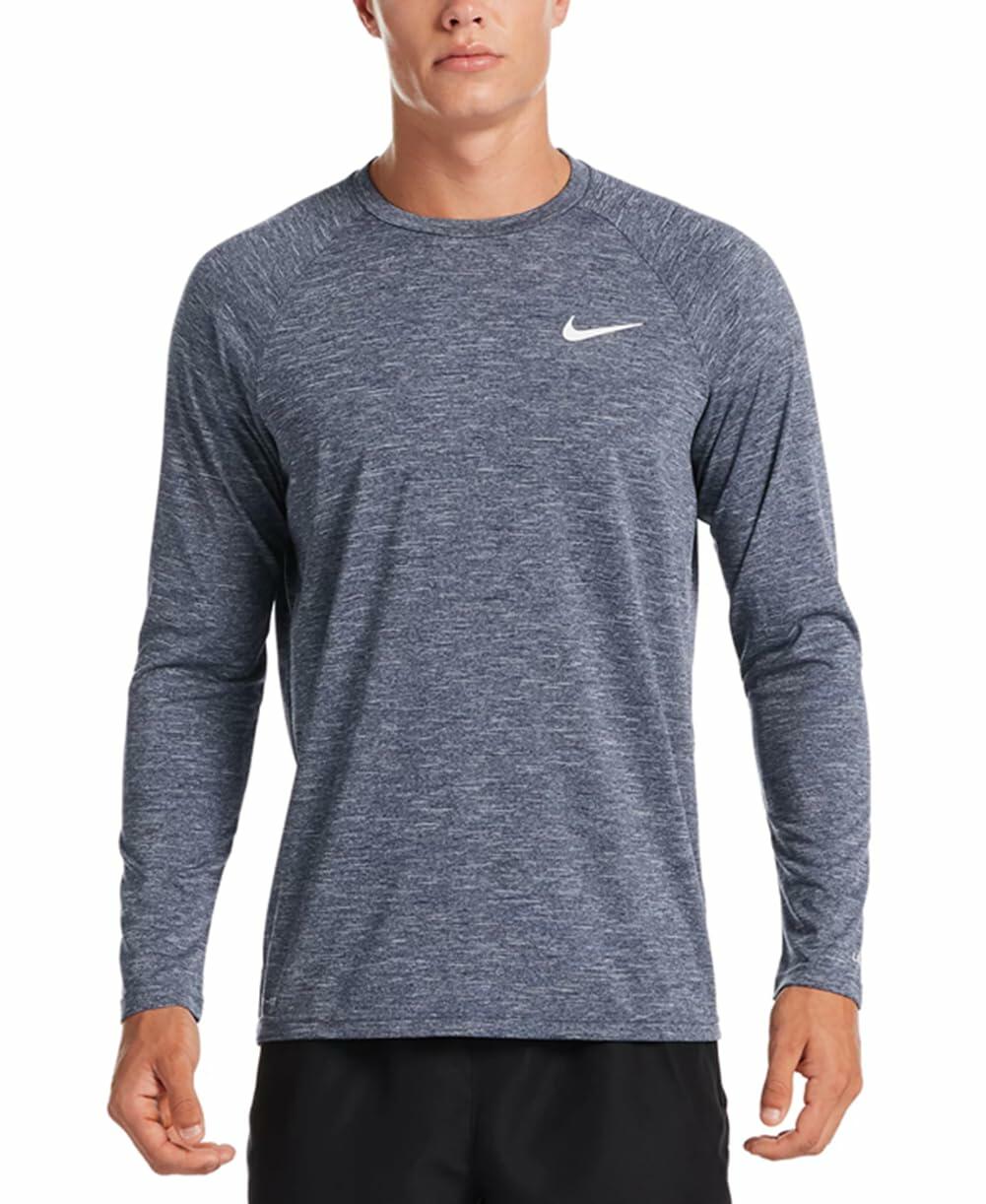Nike Men's Standard Long Sleeve Hydrogua (US, Alpha, Large, Regular, Regular, Midnight Navy)