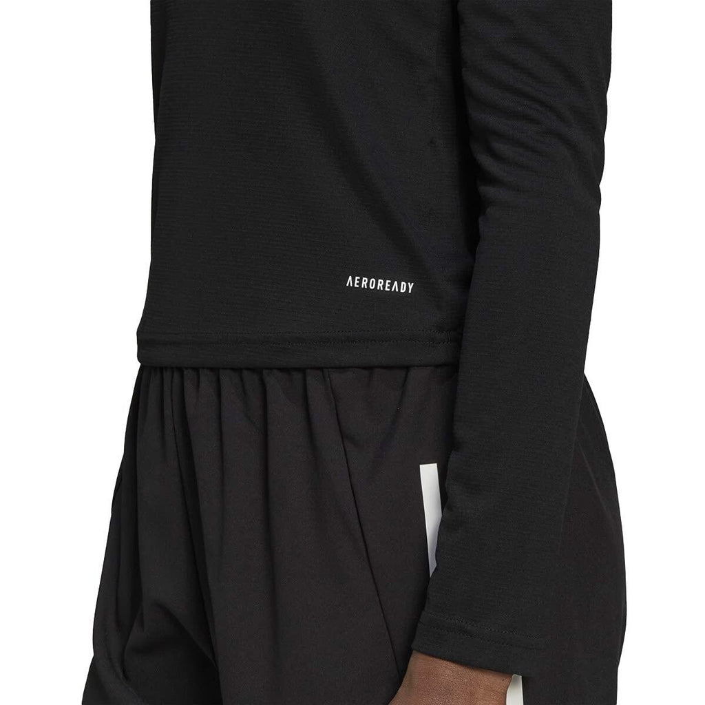 adidas womens Team Base Tee Black Small long sleeve