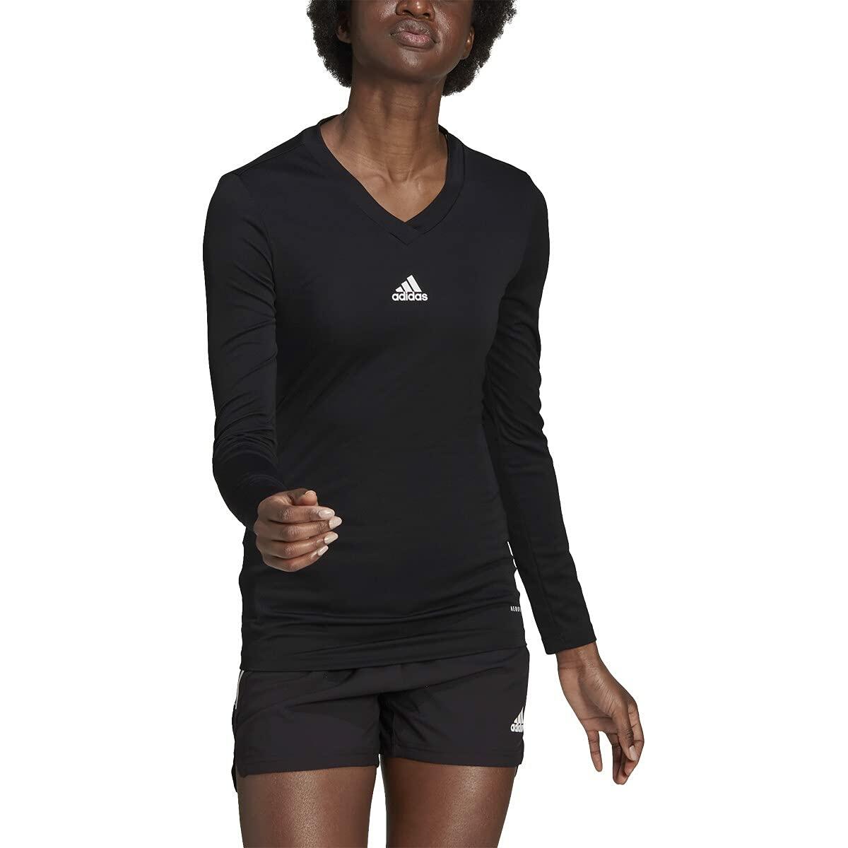 adidas womens Team Base Tee Black Small long sleeve