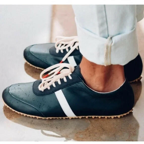 PLAE men's Black Leather Waterproof Shoes sneakers nwob