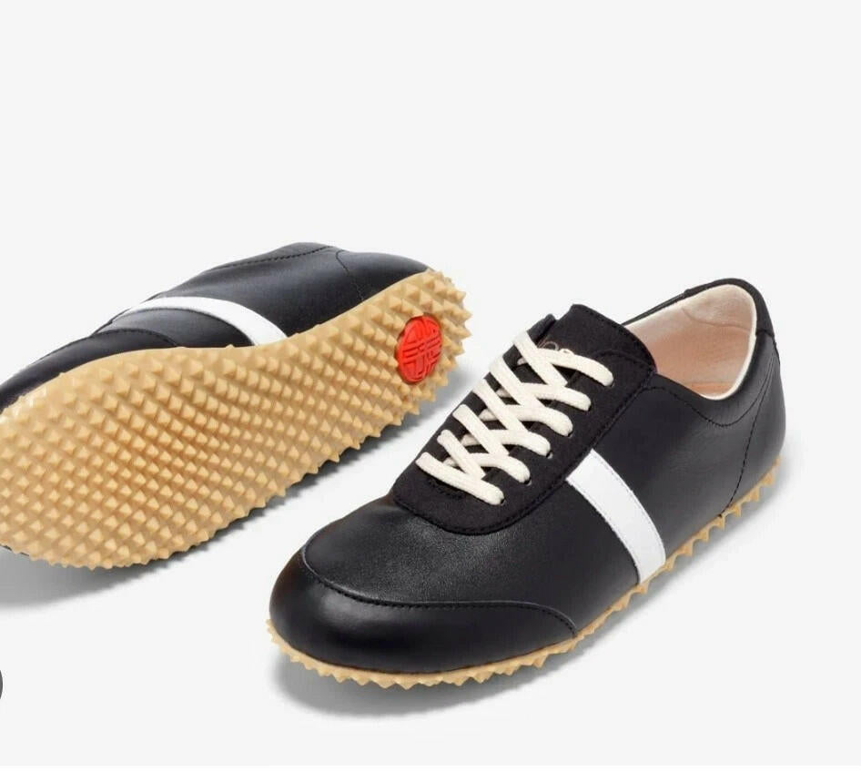 PLAE men's Black Leather Waterproof Shoes sneakers nwob
