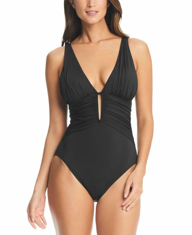 Bleu Rod Beattie Women's Molded-Cup One-Piece Swimsuit (Black, 10)