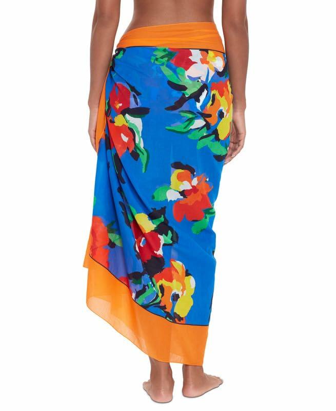 Lauren Ralph Lauren Women's Pareo Cover-Up Skirt (Bold Abstract, One Size)