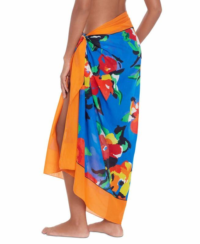 Lauren Ralph Lauren Women's Pareo Cover-Up Skirt (Bold Abstract, One Size)