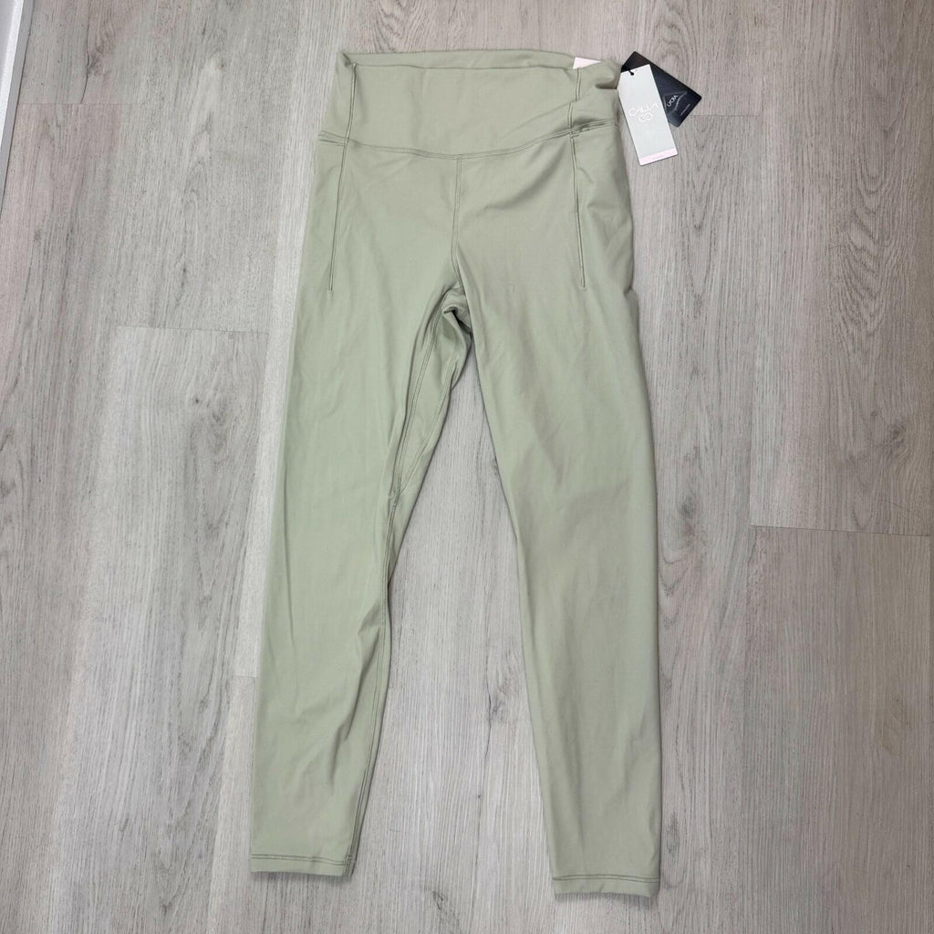 CALIA Inspire High Rise 7/8 Legging Womens Soft Green UPF 50+ new