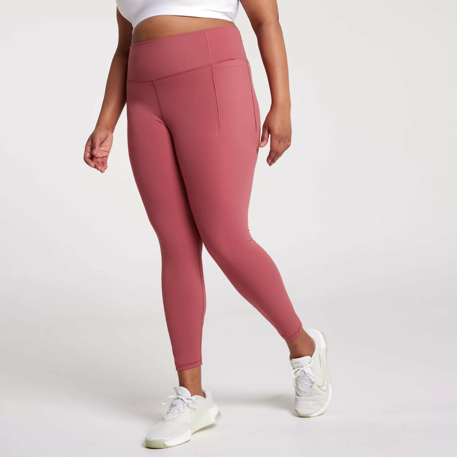 CALIA Inspire High Rise 7/8 Legging Womens Soft Green UPF 50+ new
