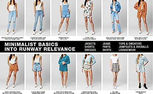 [BLANKNYC] Womens Luxury Clothing French Terry Printed Denim Short, Comfortable & Stylish, Yes Please new