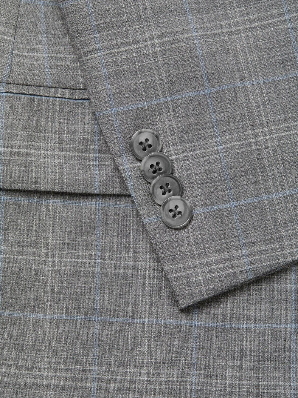Michael Kors Mens Modern Fit Wool Plaid Suit Jacket 38 SHORT LIGHT Blue - NWT