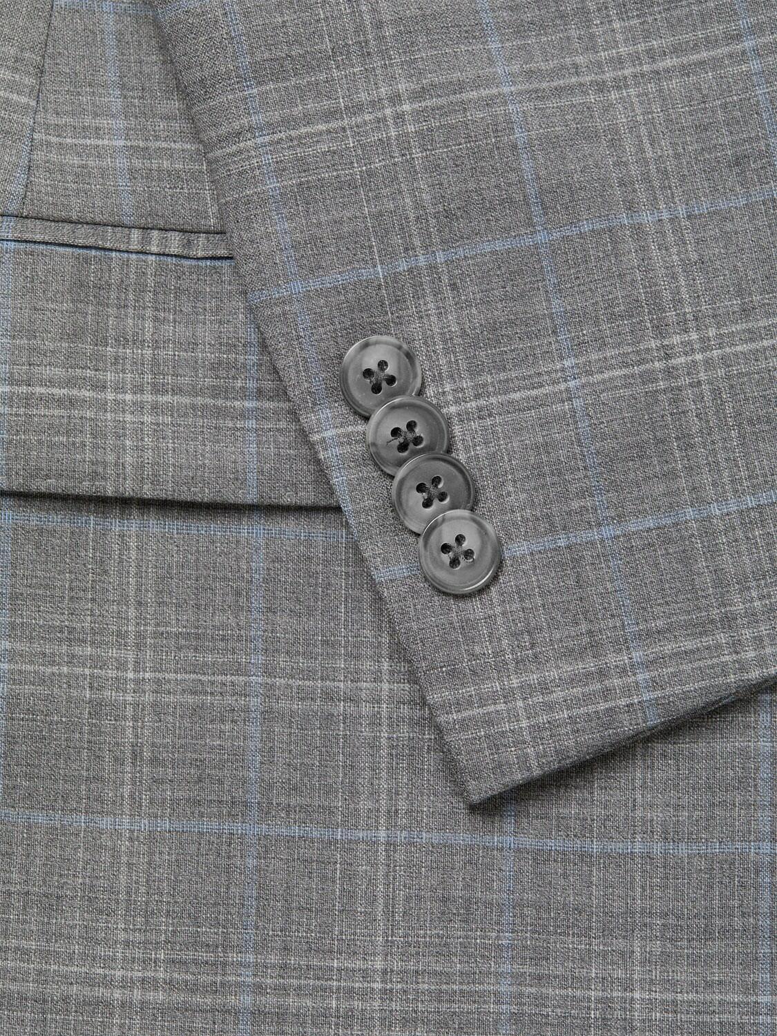 Michael Kors Mens Modern Fit Wool Plaid Suit Jacket 38 SHORT LIGHT Blue - NWT