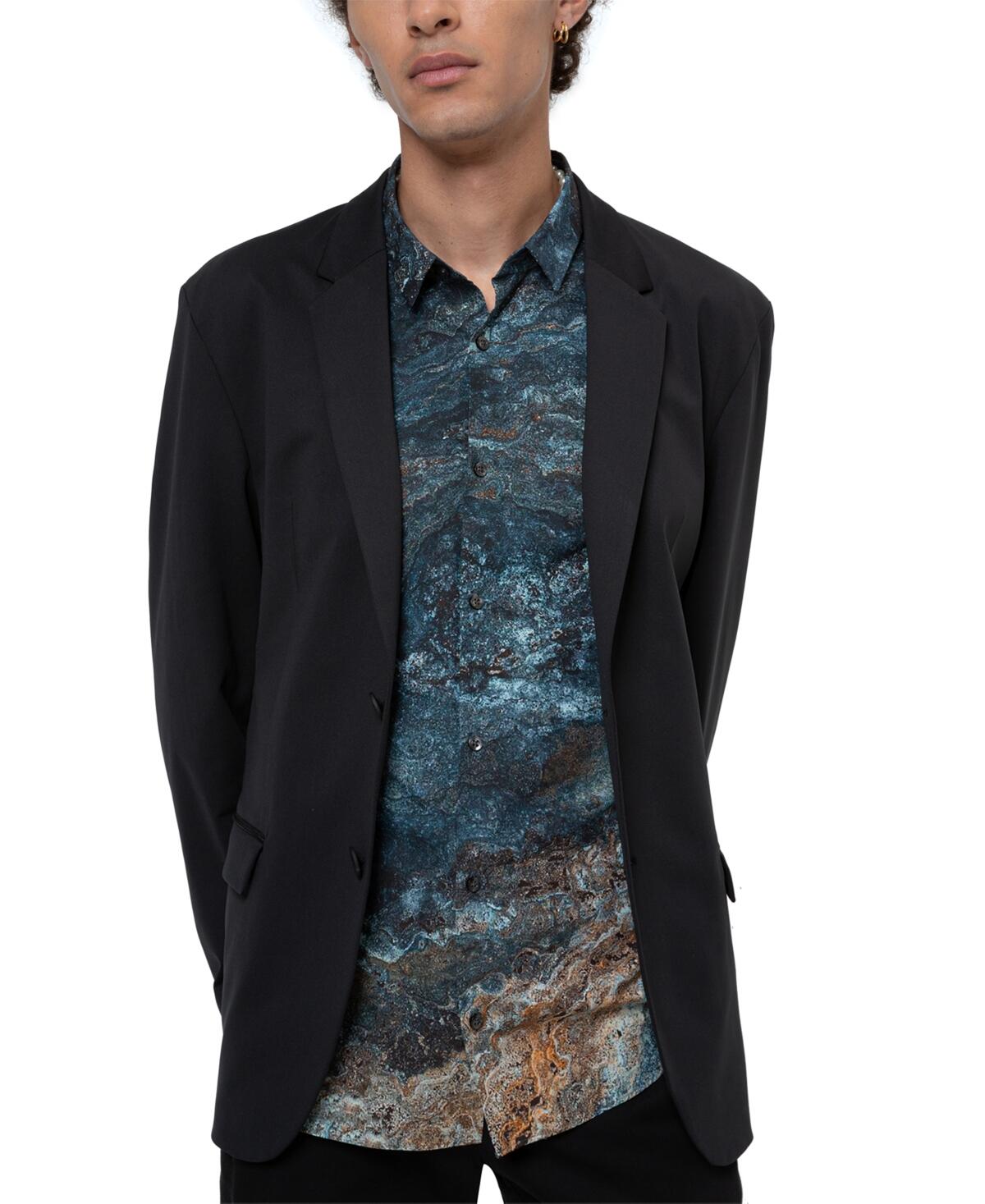 Hugo by Hugo Boss Men's Slim-Fit Performance Jacket 44R new navy $398