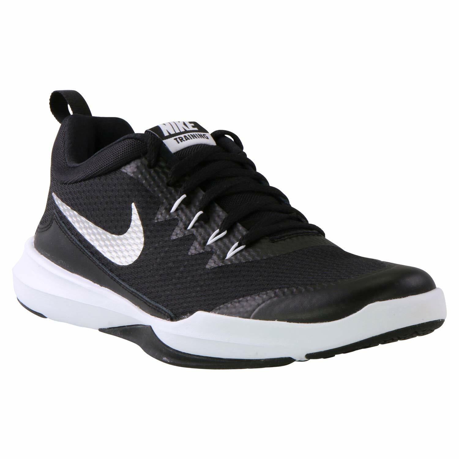 Nike Legend Trainer Men's Training/Running Shoes (9, Black/Metallic Silver-White)