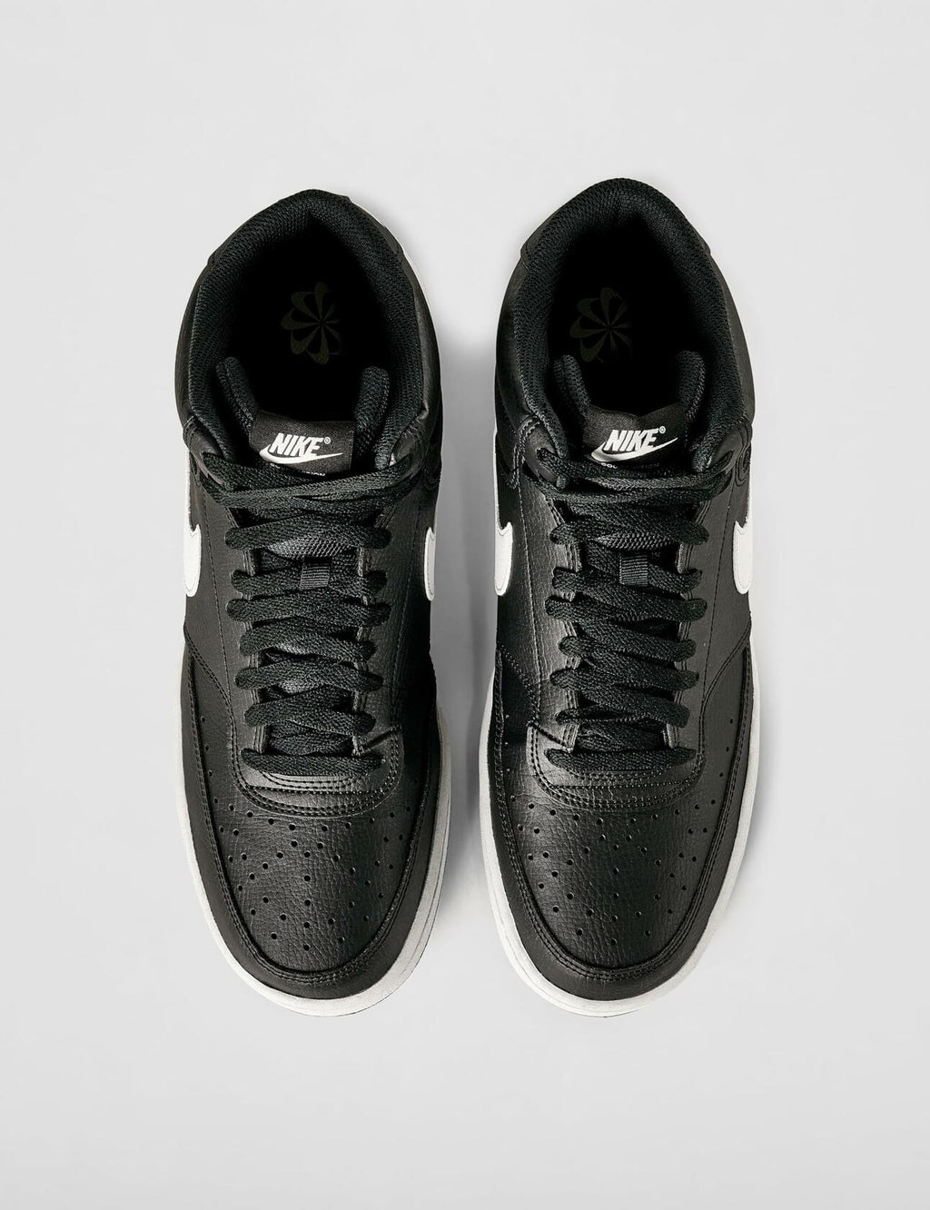 Nike Men's Court Vision Mid Next Nature Shoes, Black/White-Black
