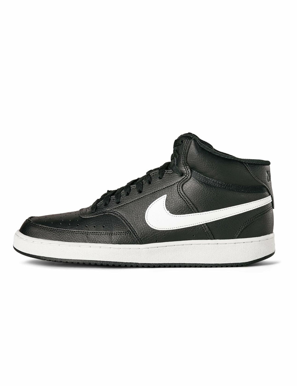 Nike Men's Court Vision Mid Next Nature Shoes, Black/White-Black