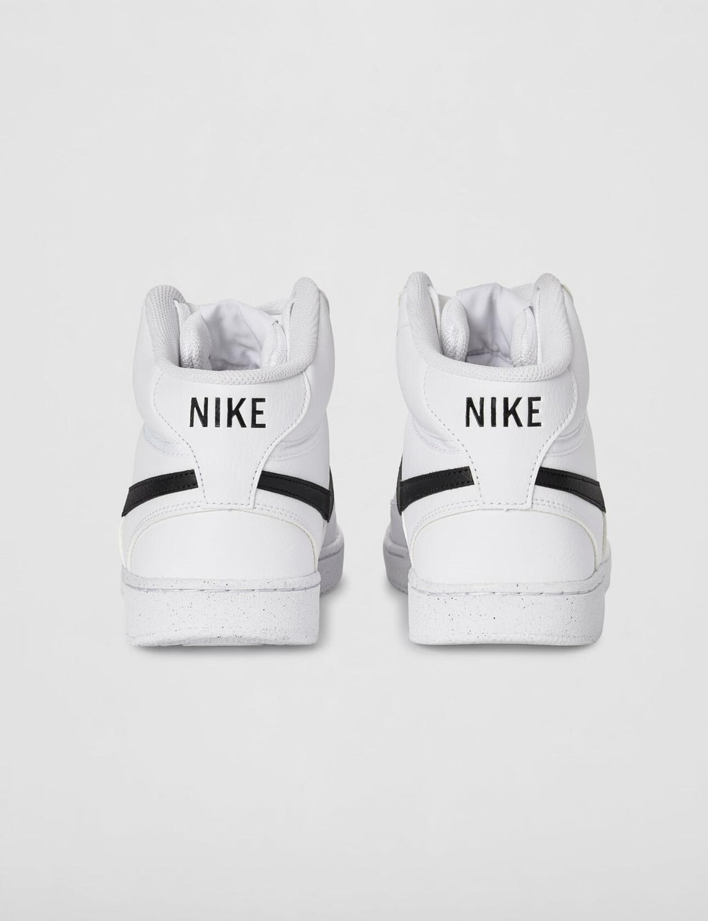 Nike Men's Court Vision Mid Next Nature Shoes, White/Black-White new