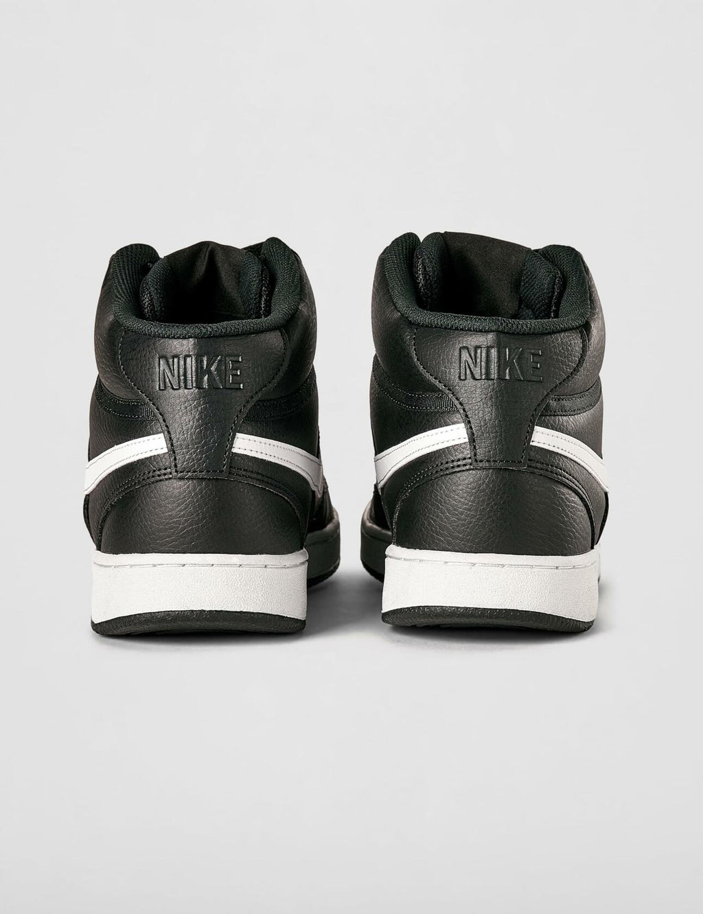 Nike Men's Court Vision Mid Next Nature Shoes, Black/White-Black
