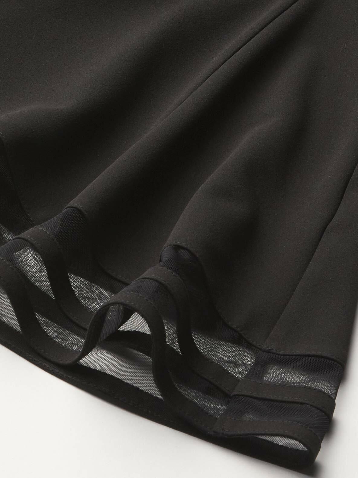 Calvin Klein Girls Sleeveless Party Dress, Fit and Flare Silhouette, Round Neckline & Back Zip Closure, Black, 12