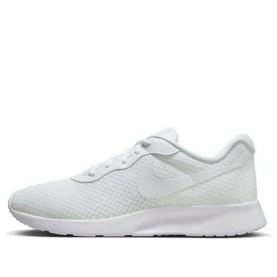 Nike Tanjun EasyOn Mens DV7775-101 (White/White-White-Volt), Size 15, 14