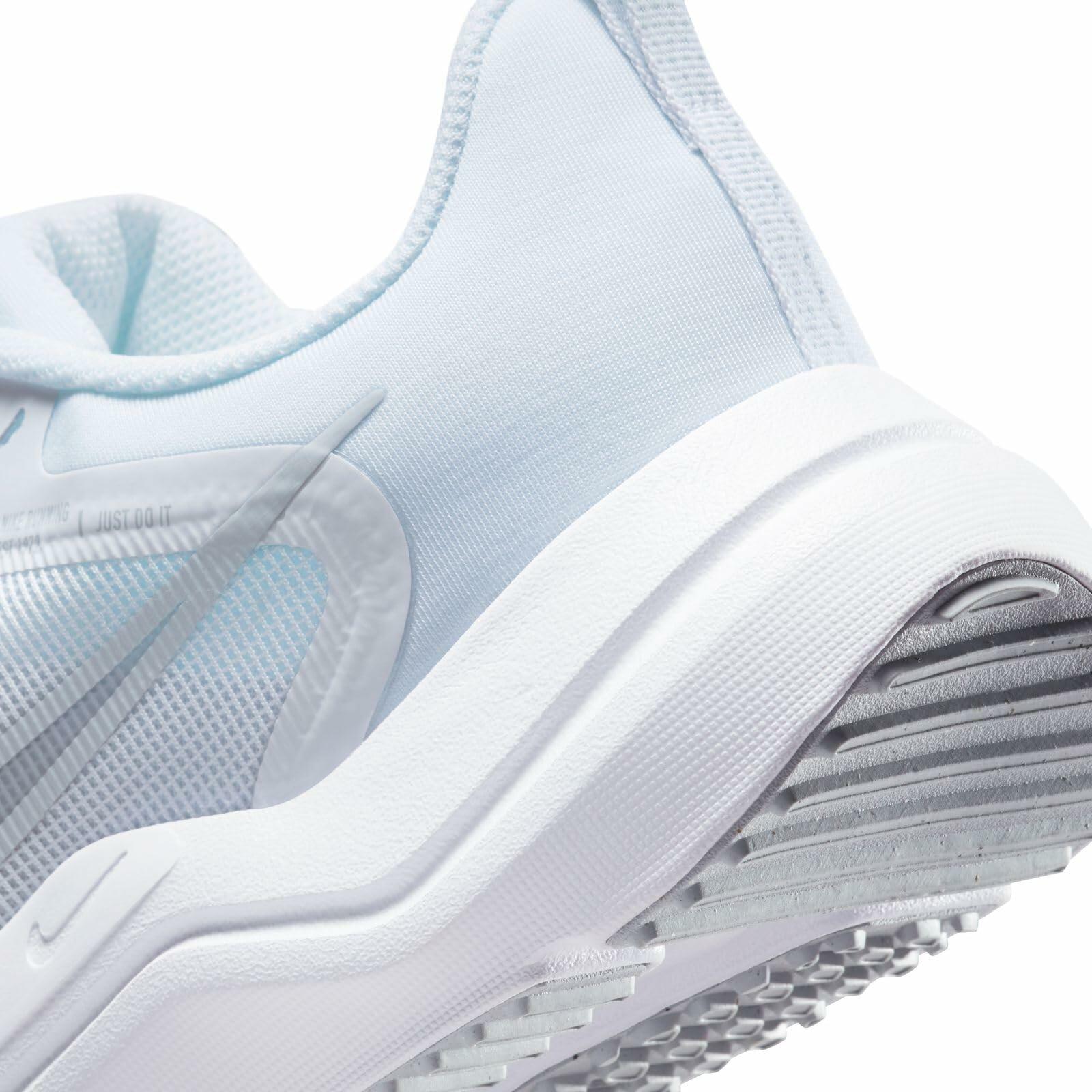 Nike Men's/ WOMENS Downshifter 12 Running Shoe, White Pure Platinum White,US