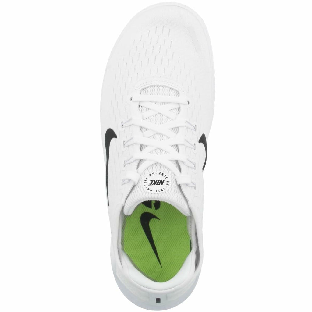 Nike Women's Free Rn 2018 Sun Tennis Shoes, White White Black 100, 6 Women
