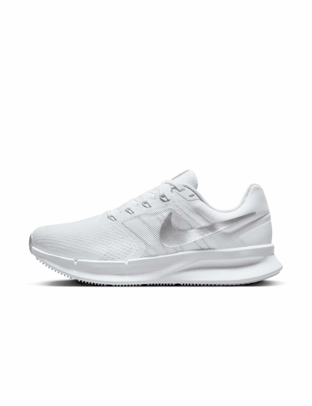 Nike Women's Run Swift 3 Road Running Shoes, White/Metallic Silver-Pure Platinum, 7.5W, 5.5W NEW WITH FLAW
