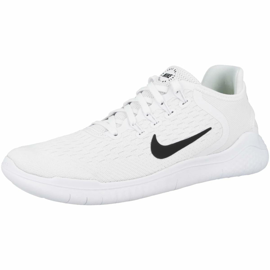 Nike Women's Free Rn 2018 Sun Tennis Shoes, White White Black 100, 6 Women