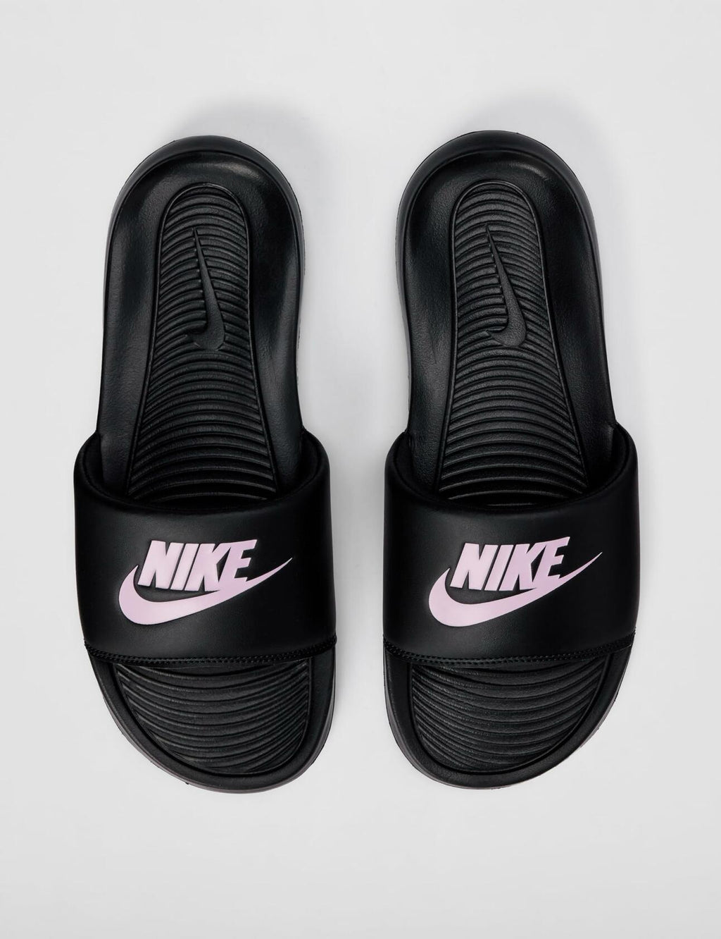 Nike Women's Victori One Slides, Black/Light Arctic Pink-Black, 11