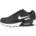 Nike Boy's Air Max 90 LTR (Big Kid) Black/White/Black 5 Big Kid M