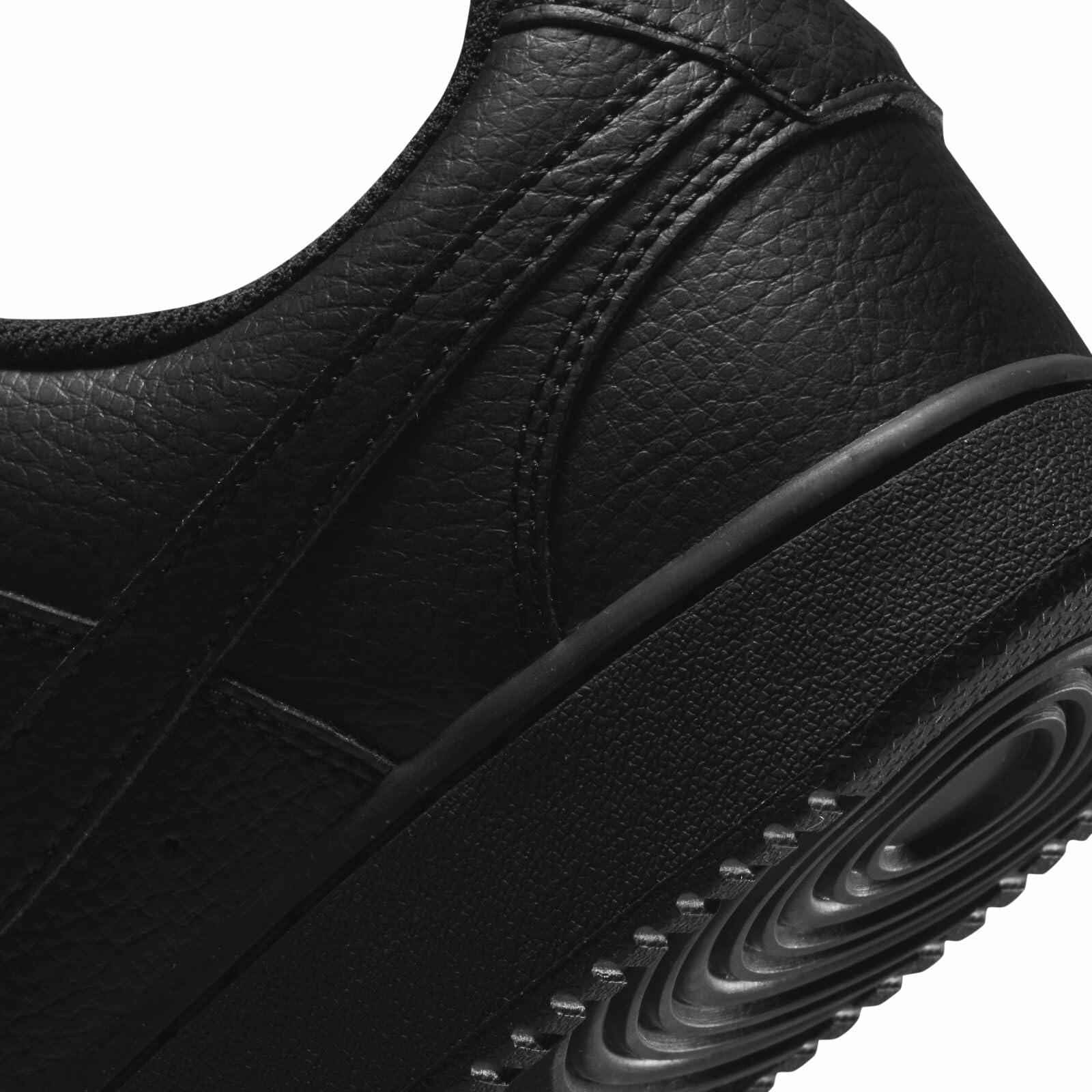 Nike Men's Court Vision Low Next Nature Shoes, Black/Black-Black, 12