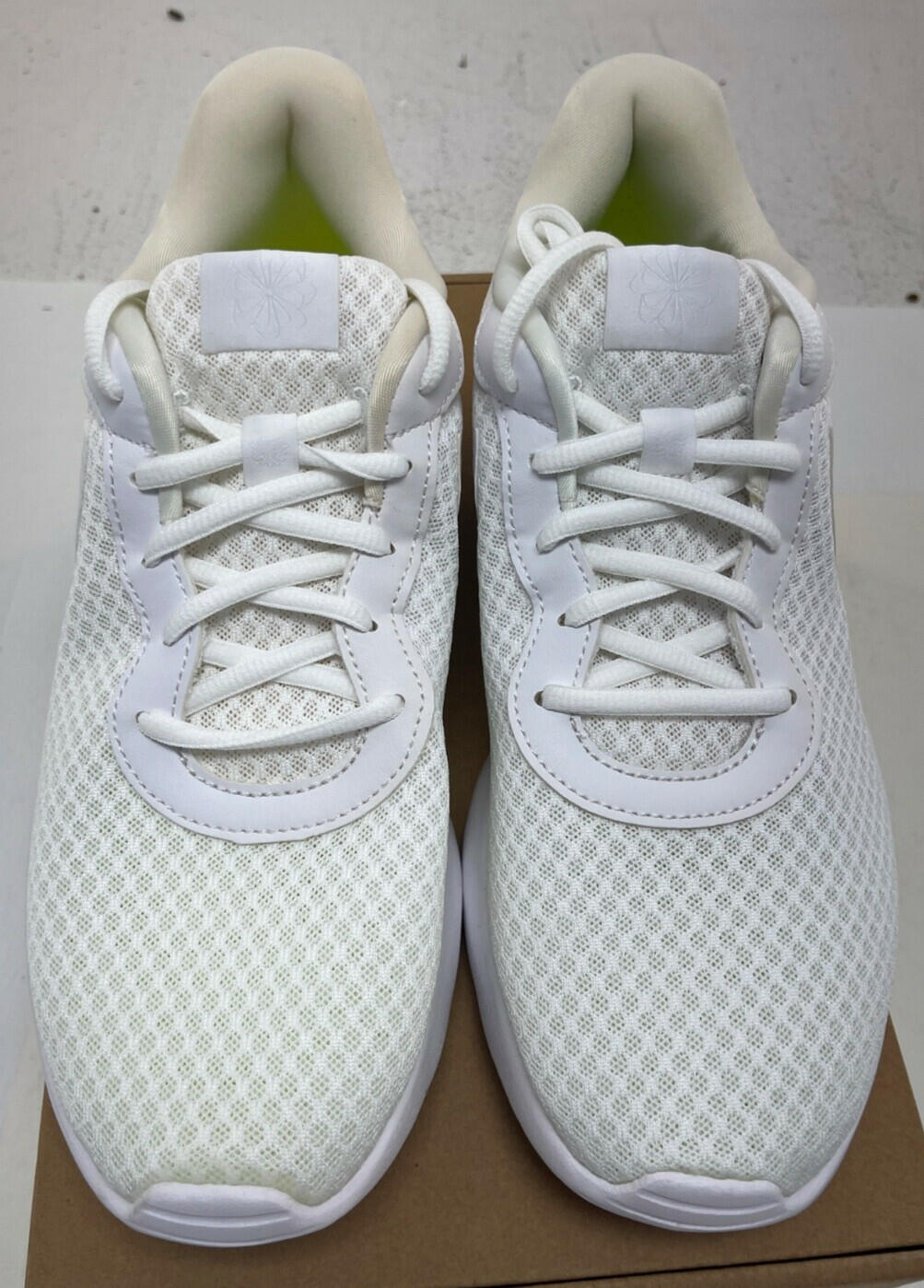 Nike Tanjun EasyOn Mens DV7775-101 (White/White-White-Volt), Size 15, 14