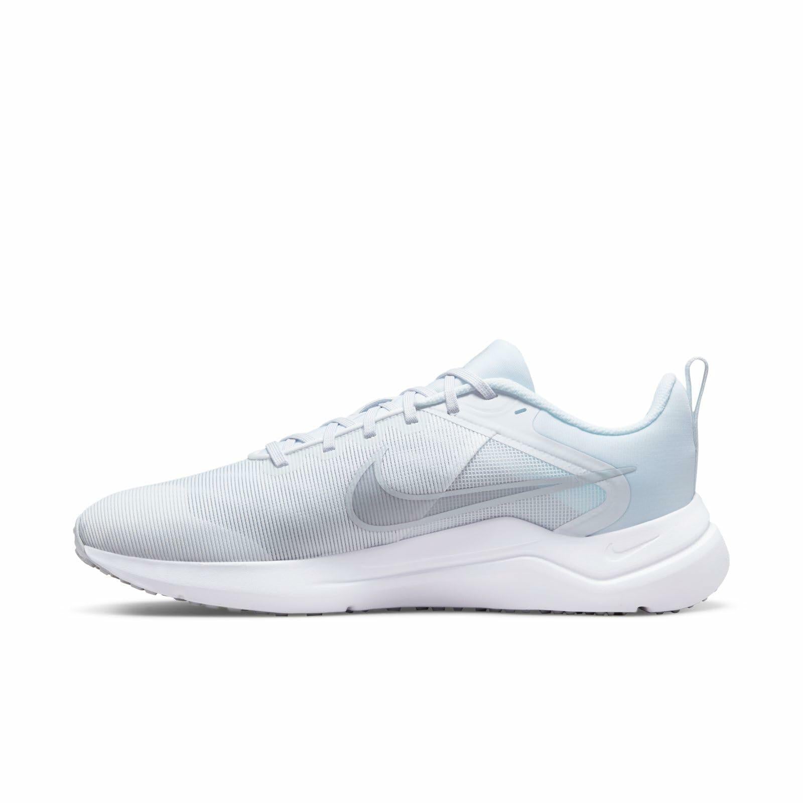 Nike Men's/ WOMENS Downshifter 12 Running Shoe, White Pure Platinum White,US