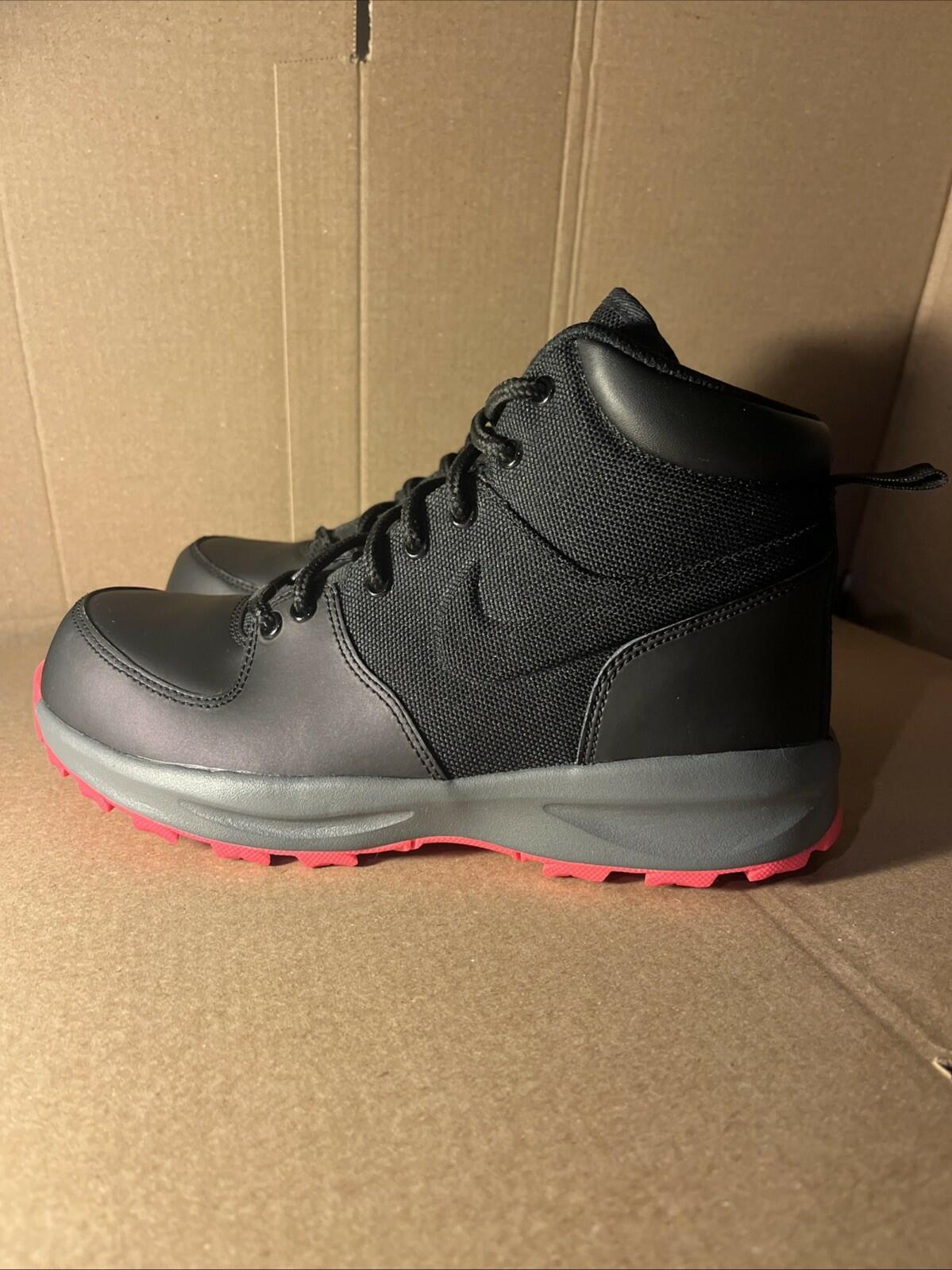 Nike Manoa PS Boots Black Hyper Pink AJ1283-001 Youth Size 1Y. NEW IN BOX