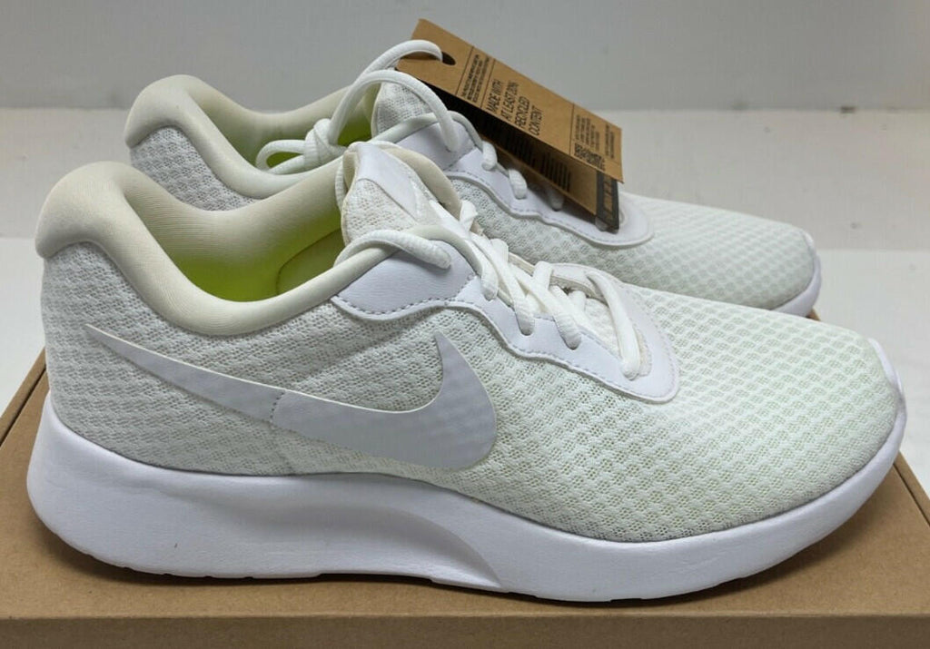Nike Tanjun EasyOn Mens DV7775-101 (White/White-White-Volt), Size 15, 14