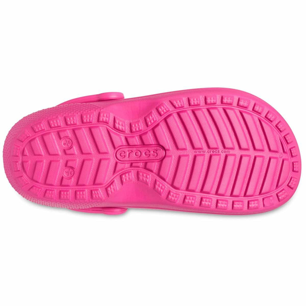 Crocs Unisex Adult Mens and Women's Classic Lined | Fuzzy Slippers Clog, Fuchsia Fun