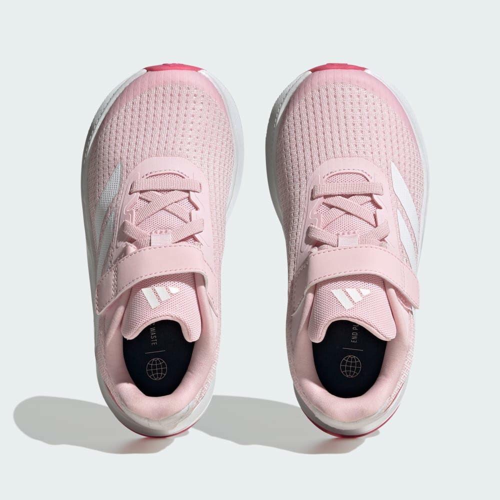 Adidas Unisex-Child Duramo SL Elastic Lace Clear Pink/White/Pink Fusion