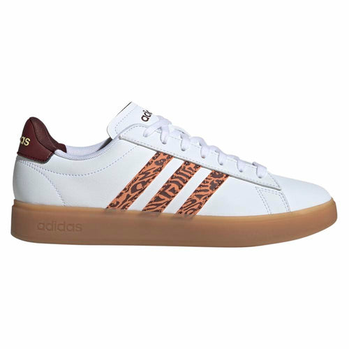 Adidas Women's Grand Court 2.0, White/Hazy Copper/Gum, 6.5