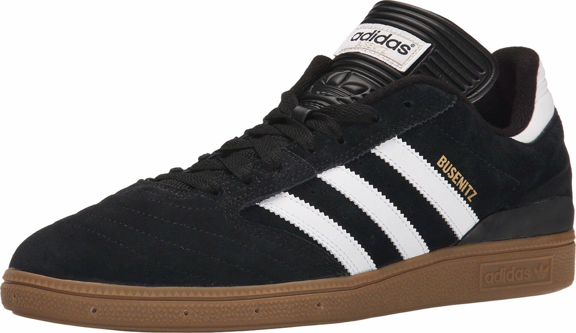 adidas Originals Men's Busenitz Sneakers, Black/White/Metallic Gold, 12