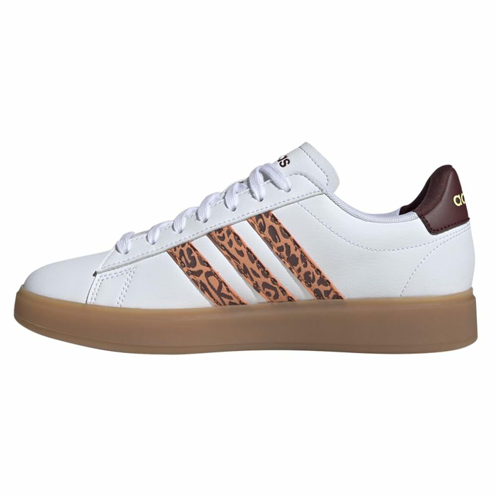 Adidas Women's Grand Court 2.0, White/Hazy Copper/Gum, 6.5