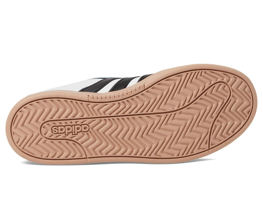 adidas Originals women's Grand Court Alpha White/Core Black/Silver Violet 9 B (M)