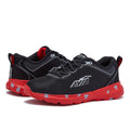 Avia Avi Factor Slip On Boys’ Sneakers - Tennis, Athletic, Running Shoes for Boys - Toddler, Little Kid, and Big Kid Sizes - Black/Red/Medium Grey, 6 Big Kid