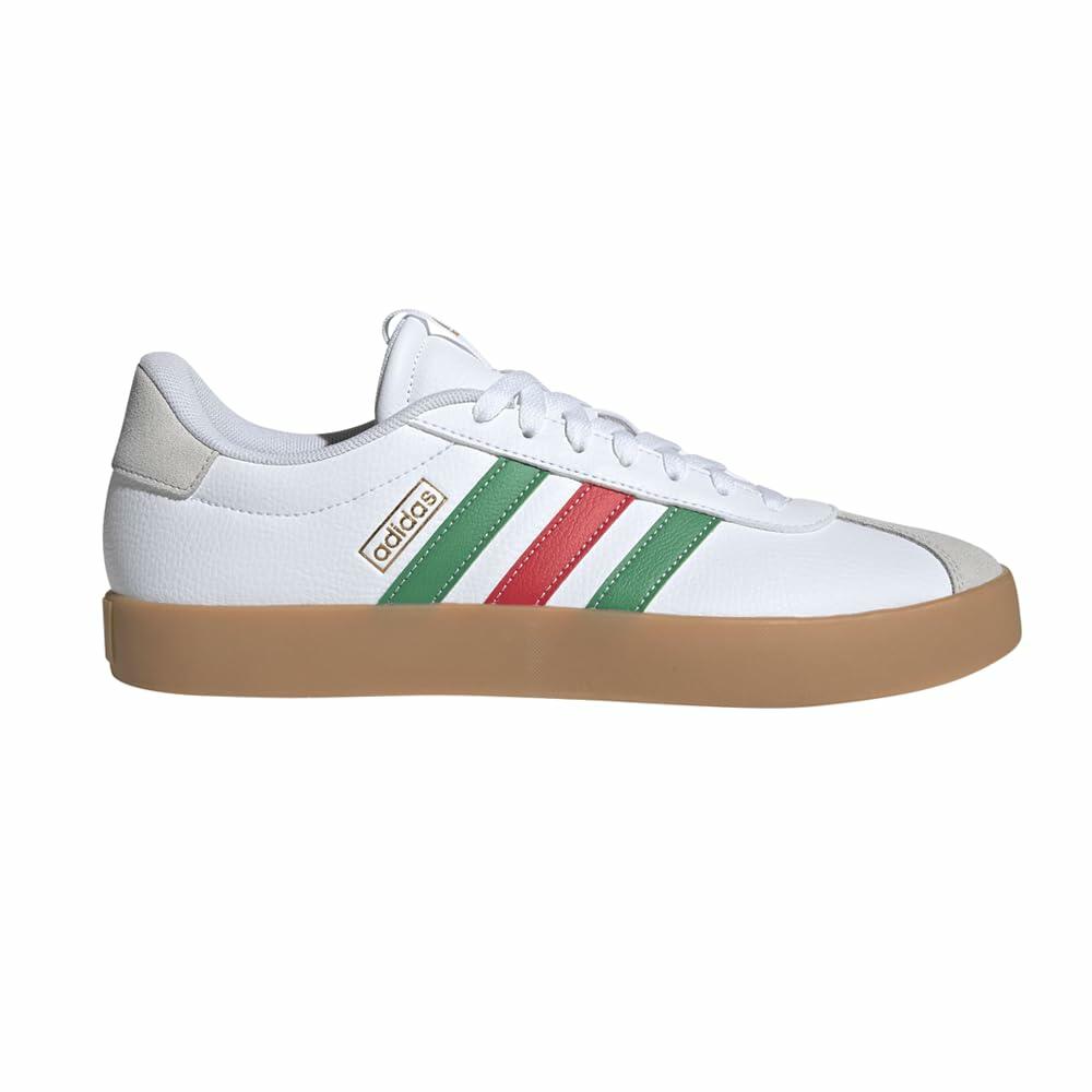 Adidas Men's VL Court 3.0, White/Green/Red, 9.5