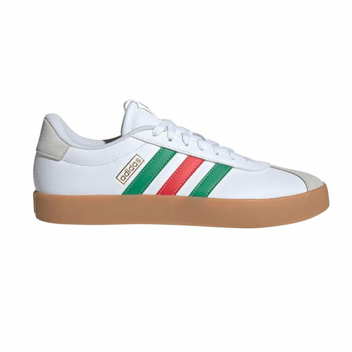 Adidas Men's VL Court 3.0, White/Green/Red, 9.5