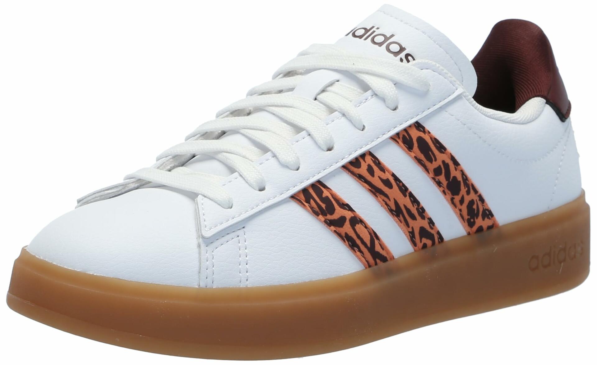 Adidas Women's Grand Court 2.0, White/Hazy Copper/Gum, 6.5