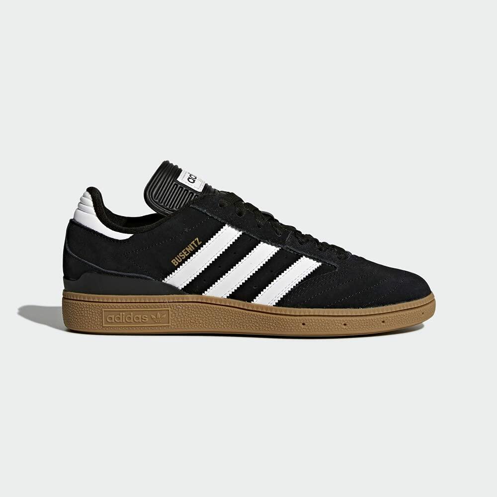 adidas Originals Men's Busenitz Sneakers, Black/White/Metallic Gold, 12