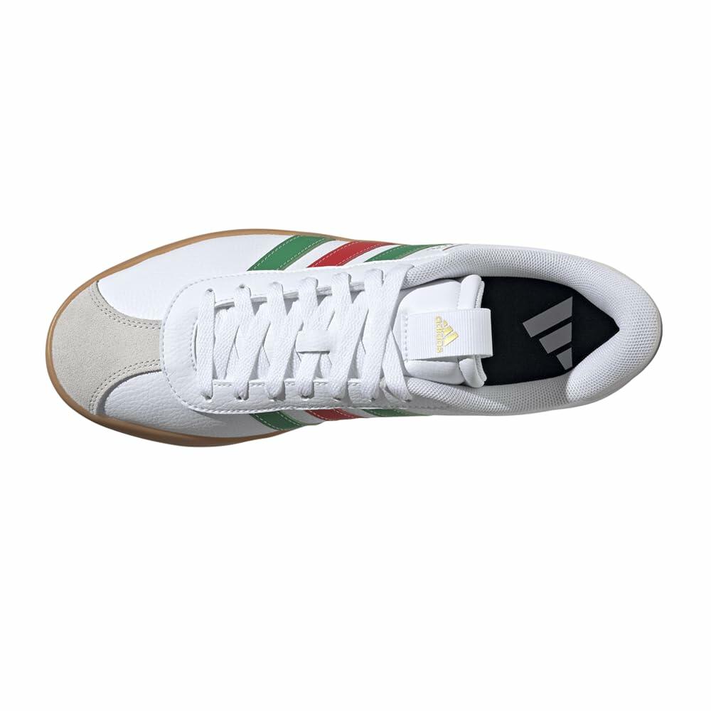 Adidas Men's VL Court 3.0, White/Green/Red, 9.5